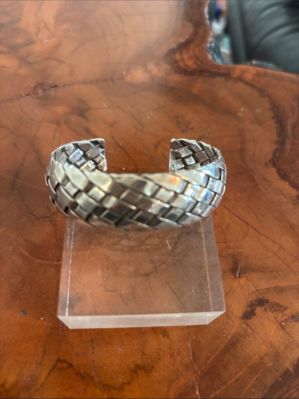 Woven Sterling Silver Cuff Bracelet